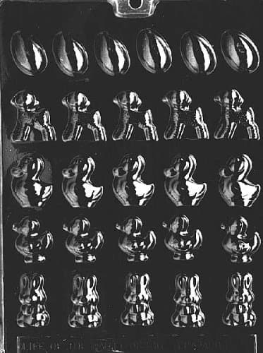 Life of the Party E010 Easter Assortment Chocolate Candy Mold with Molding Instructions