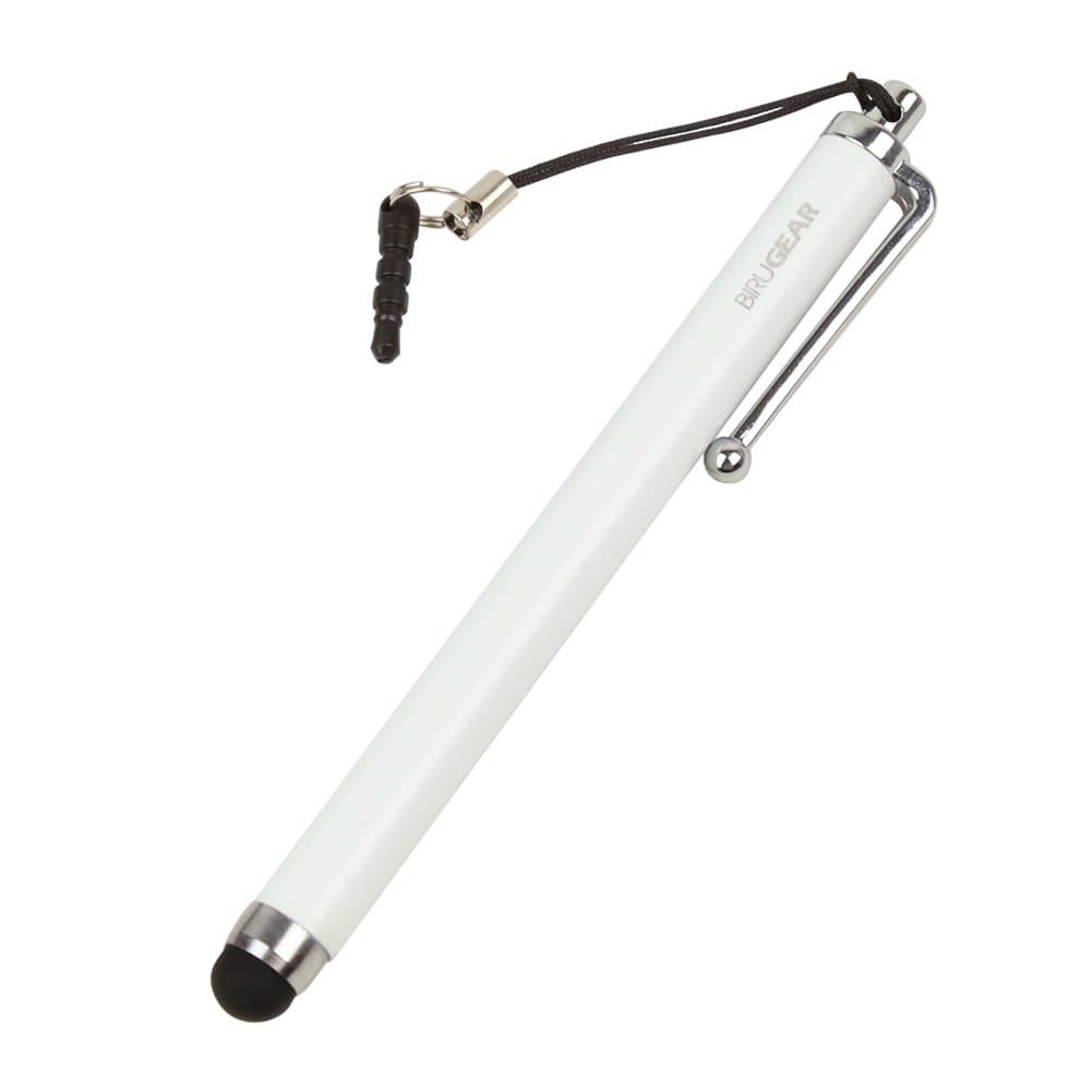 Stylus Pen, BIRUGEAR Universal Capacitive TouchScreen Stylus with 3.5mm Adapter Plug For iPhone 6S, 6S Plus, Samsung Galaxy S6, S6 Edge, Note 5, HTC One M9, M8 Smartphone and all capacitive Touch screen Devices - White