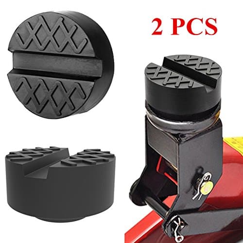 ZusFut 【New Version】 Rubber Jack Pad Car Jack Pad Universal for Protect Vehicle with Grooves 65 * 35mm (2PCS 1.5T)