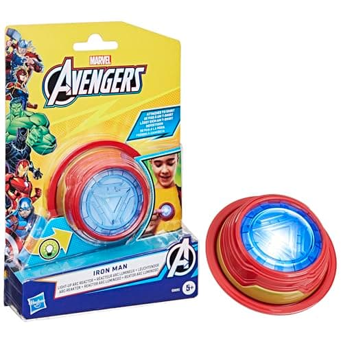 Marvel Avengers Iron Man Light-Up Arc Reactor Electronic Roleplay Toy, Super Hero Toys for Kids Ages 5 and Up