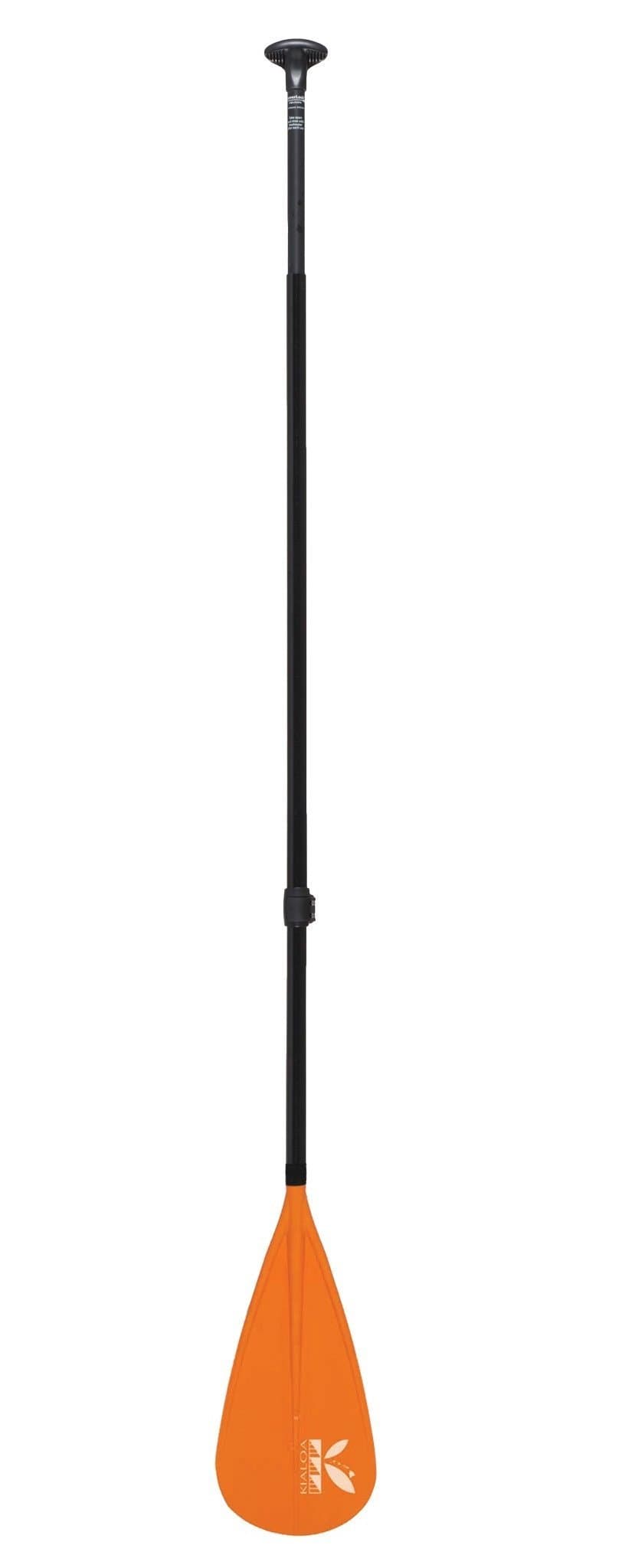 Aloha II 3-Piece Adjustable Travel Stand Up Paddle - Black Shaft / Mango Blade