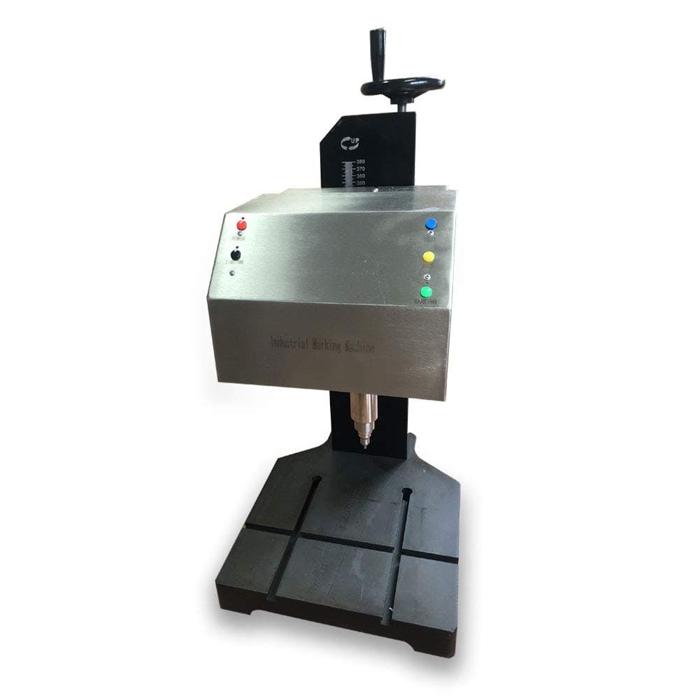 HeatSign Metal Part Marking Machine, HS-DE03 Dot Pin Peen Tool Marking Engraver Machine for Steel Aluminum Metal Tag Engraving