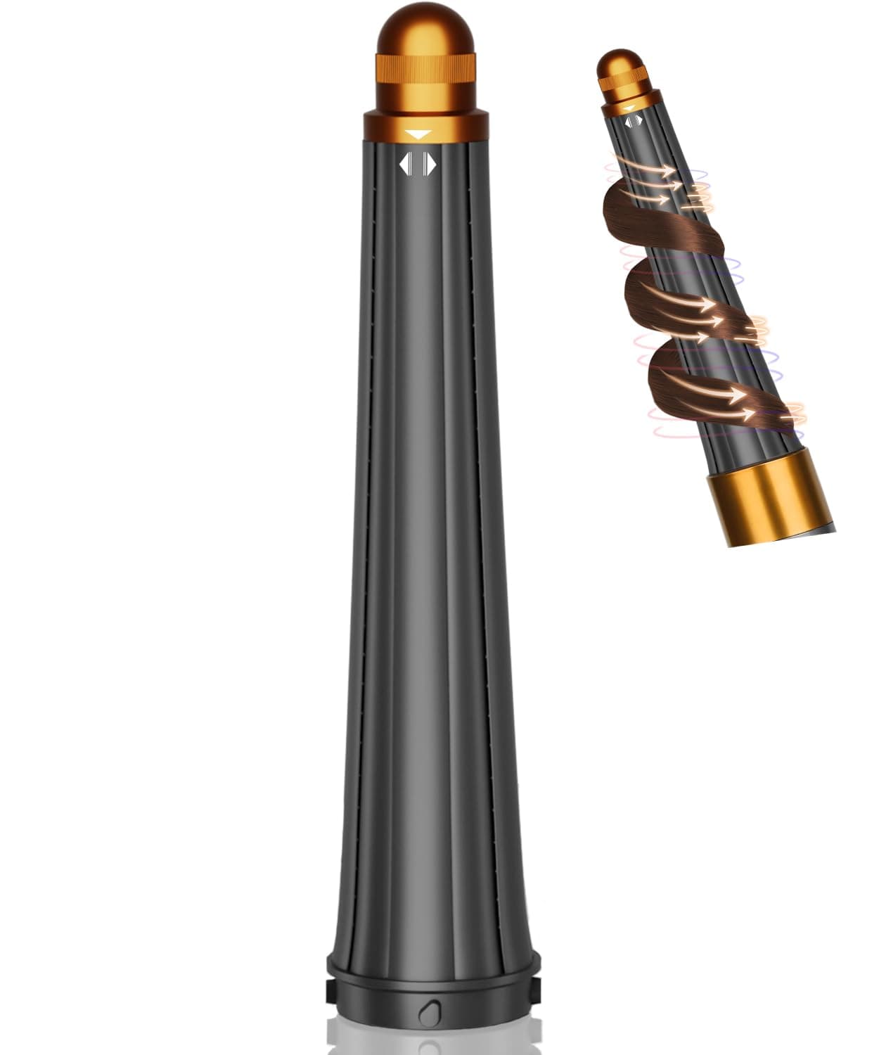 PUREGUST 0.78in-1.4in Conical Long Barrels Attachment for Dyson Airwrap HS01 HS05 Accessories, 20MM-36MM Auto-Wrap Curling Iron Curlers for Professional Barrels Curl and Wave Curl Hair, Gold