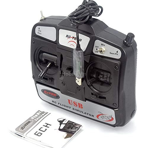 Dynam 6-Channel USB RC Flight Simulator Model 2 Left Throttle PC Game Model Fly Trainning Set