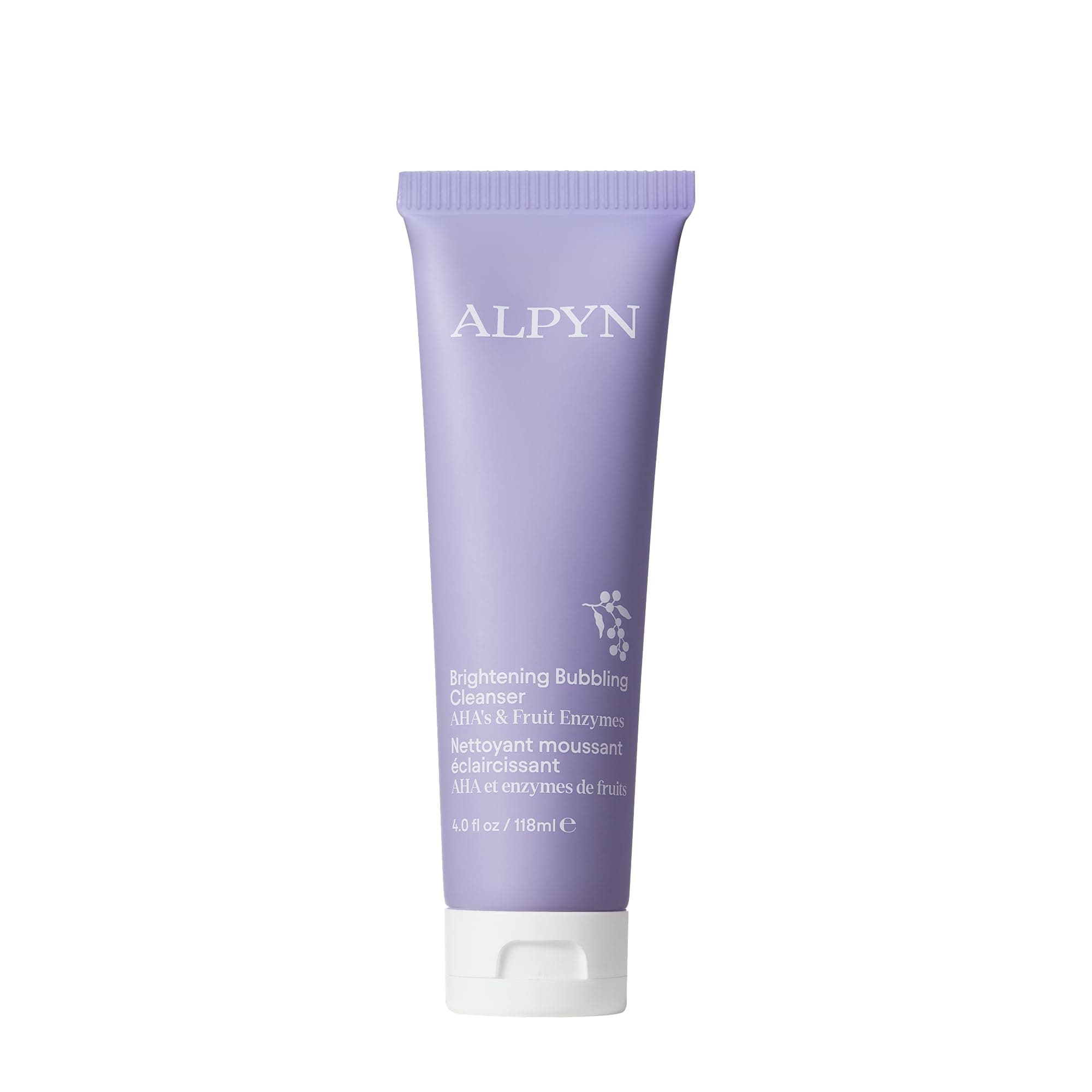 ALPYN Creamy Bubbling & Clarifying Cleanser Face Wash with Glycolic Acid I Targets Pores & Blackheads 4 oz / 118 ml