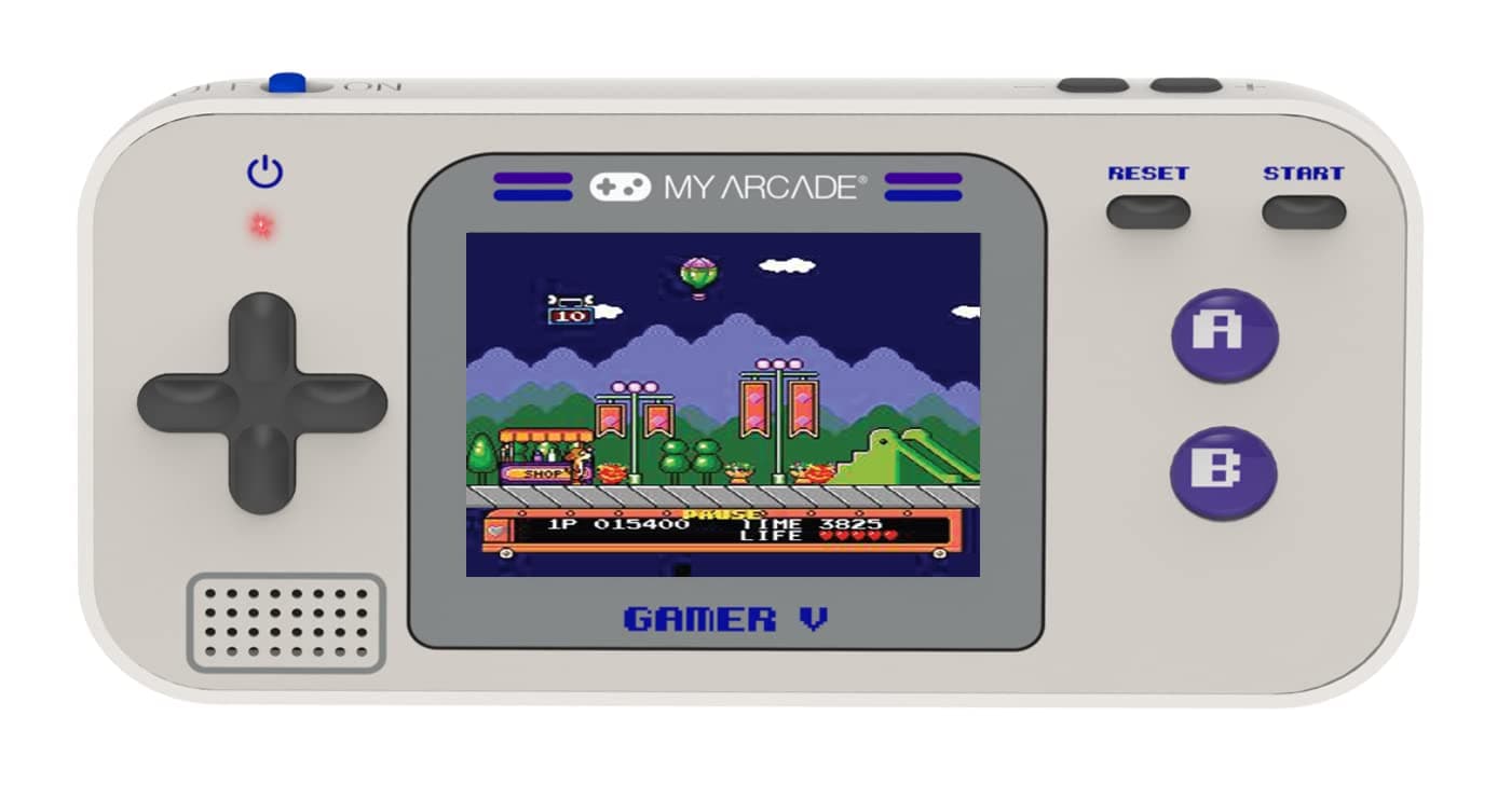 My Arcade - DGUN-3920 Gamer V Classic 220 Games Handheld Gaming System (Gray & Purple)