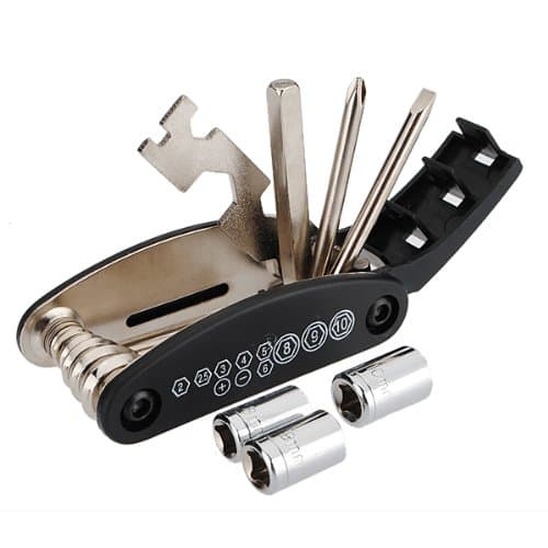16 in 1 Bicycle Tire Repair Tool Set Kit Chain Rivet Extractor.