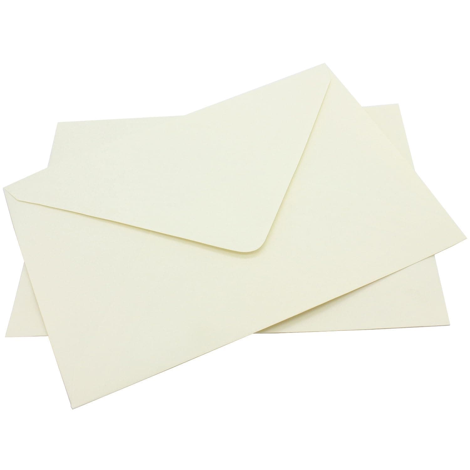 Soft Cream Greeting Card Plain Envelopes 90gsm with Gummed Diamond Flap, Size 130mm x 184mm (5" x 7"). Perfect for Cards, Wedding Invites, Greetings and More! by Mailshack (50)