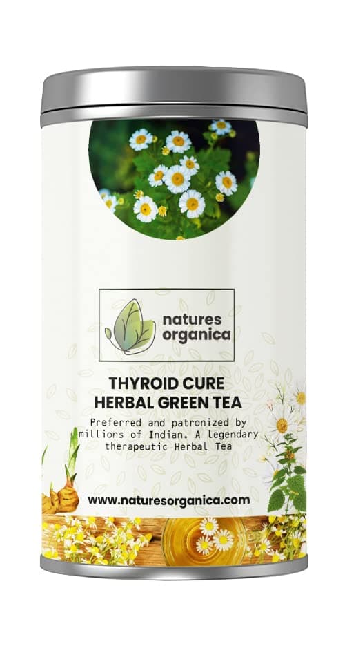 Thyroid Cure Herbal Green Tea, Ayurvedic Tea for Thyroid Health, Hypothyroidism - 100% Natural, Restore healthy T3,T4 levels (100gm, Pack of 1)