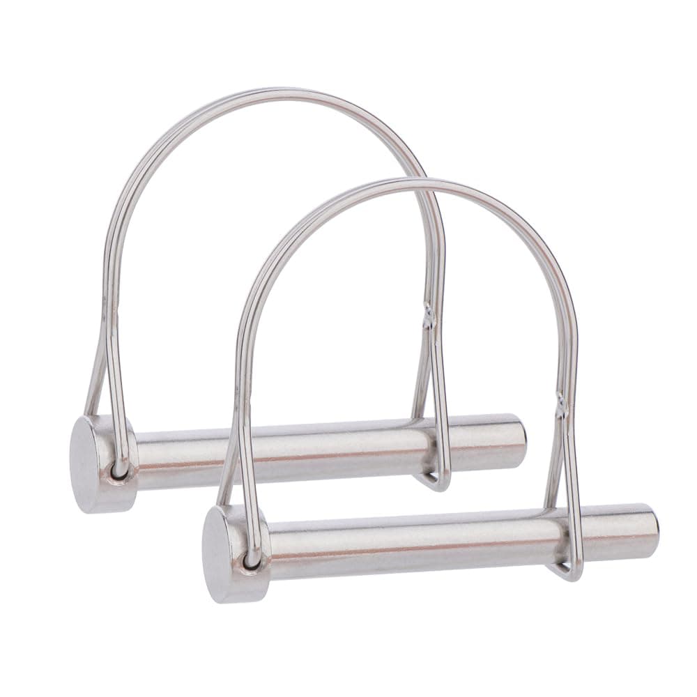 2 Pcs Safety Coupler Pin 3/8" x 2-3/4"(9.5mm x 70mm), 316 Stainless Steel Heavy Duty Shaft Locking Pins