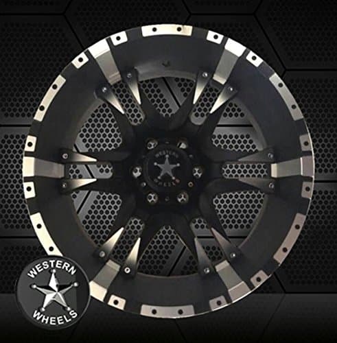 Western Wheels Off Road Sierra Matte Black Deep Dish w/ Machined Accents 20x10 Rim 5x127 / 5.00 ET-25 CB 71.5