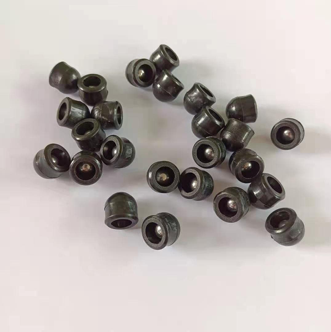 Less Lethal .50 Cal Paintballs 50 Cal 3.4 Grams PVC W Metal Ball Jaw Breaker Balls Black 100 Count