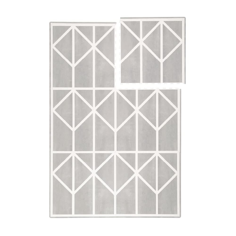Toddlekind Playmat-Prettier Play Mat, 4 x 6 feet Premium Quality Foam Play Mat for Babies/Toddlers, Stylish, Non-Toxic, Odorless, Nordic-Pebble (Grey)