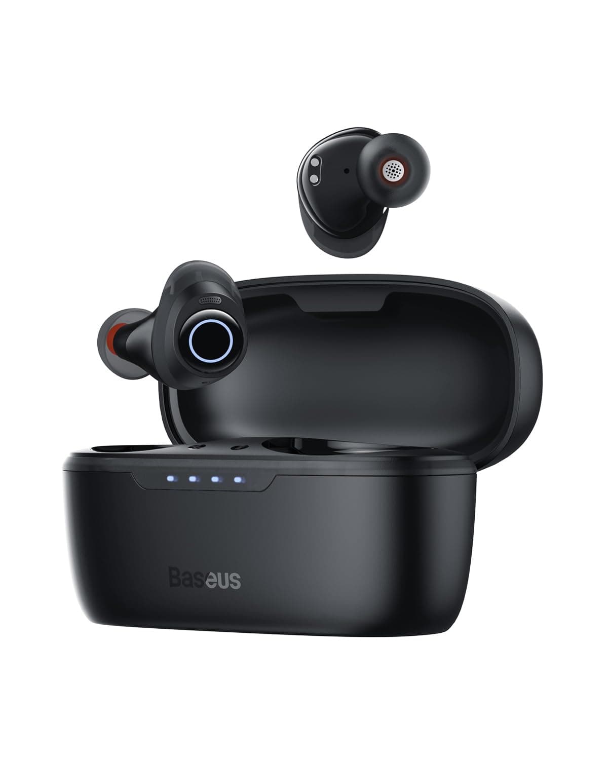 Baseus Active Noise Cancelling Wireless Earbuds, Reduce Noise by Up to 95%, 140H Playtime, IPX6 Waterproof, Deeper Bass, 4 ENC Mics, Comfortable Fit, Bluetooth 5.3 Ear Buds - Bowie MA10