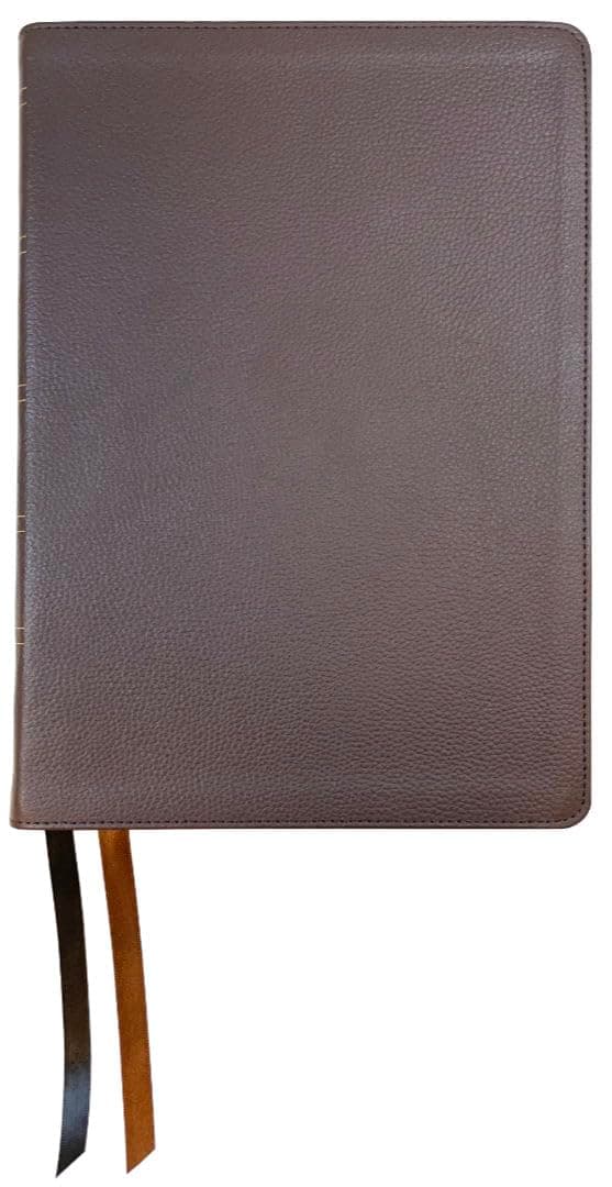 NASB Large Print Ultrathin Reference Bible, Dark Brown, Genuine Cowhide Leather, 1995 text