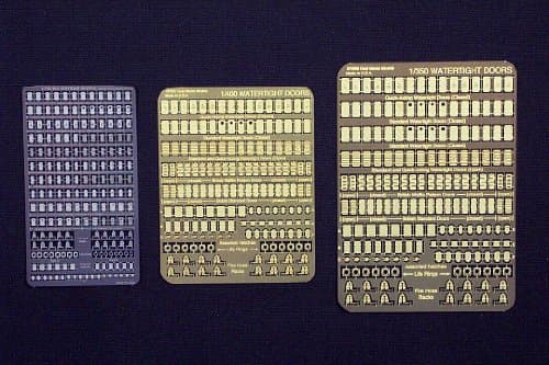 Gold Medal Models 1/700 Watertight Doors (186 Doors in USN, IJN, RN Styles, hatches, Fires Hoses, Life Rings) 700-22
