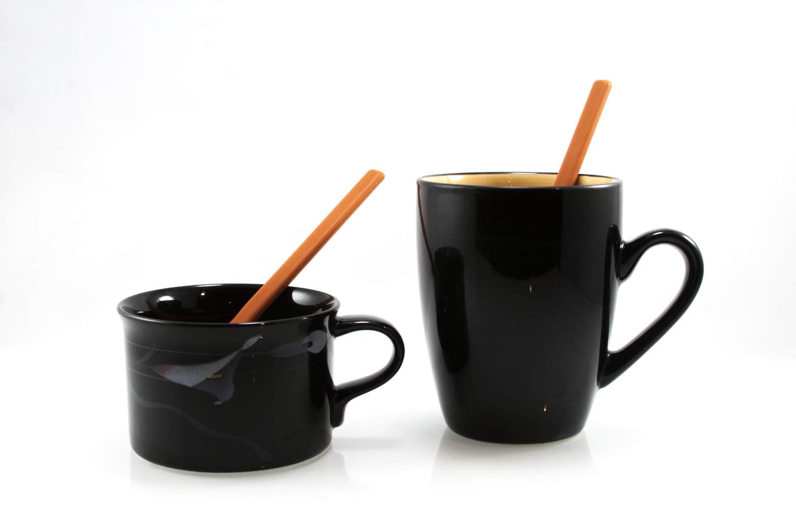 Honey Bear Kitchen Silicone Stirring Spoon (Set of 2, Grey Polar Bear) for Coffee & Tea