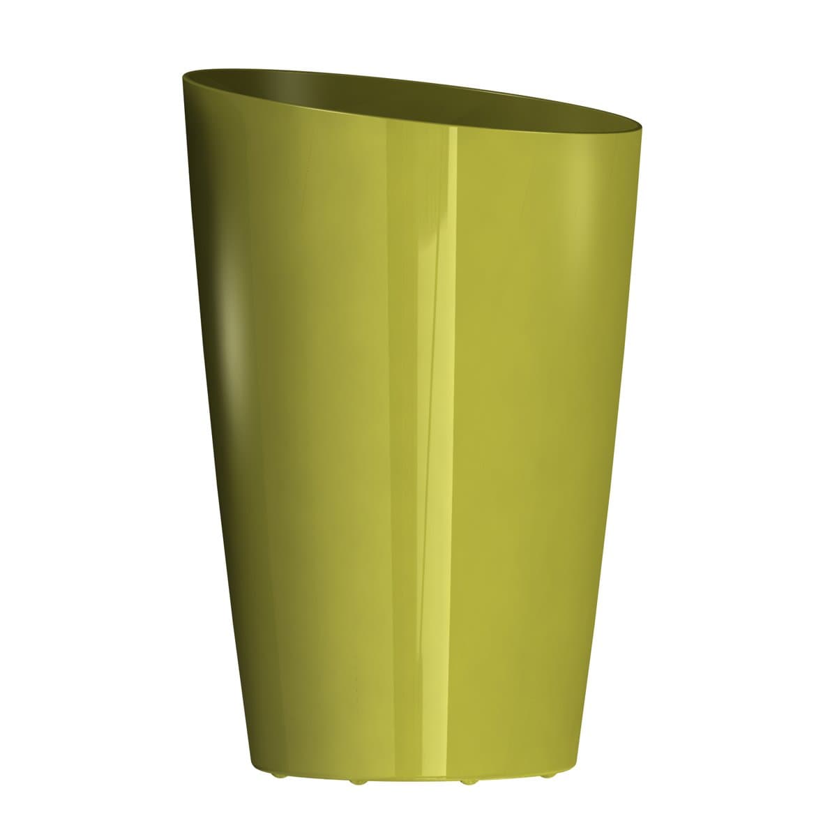 DCN Plastics 221681 Mirage Tall Round Planter, Avocado, 16"