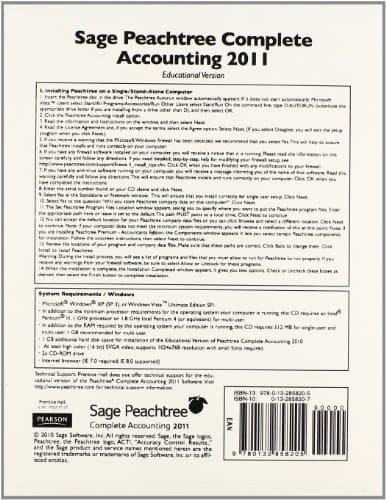 Peachtree Complete Accounting 2011 CD Cdr Edition