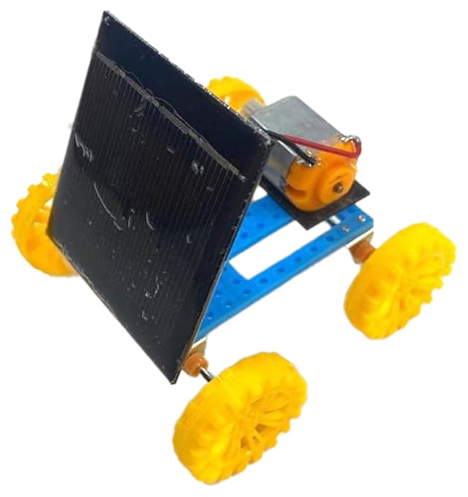 Electric Battery and Solar Car Model Project Startup Kit: Embark on a DIY Science Experiment for Circuit Learning!"