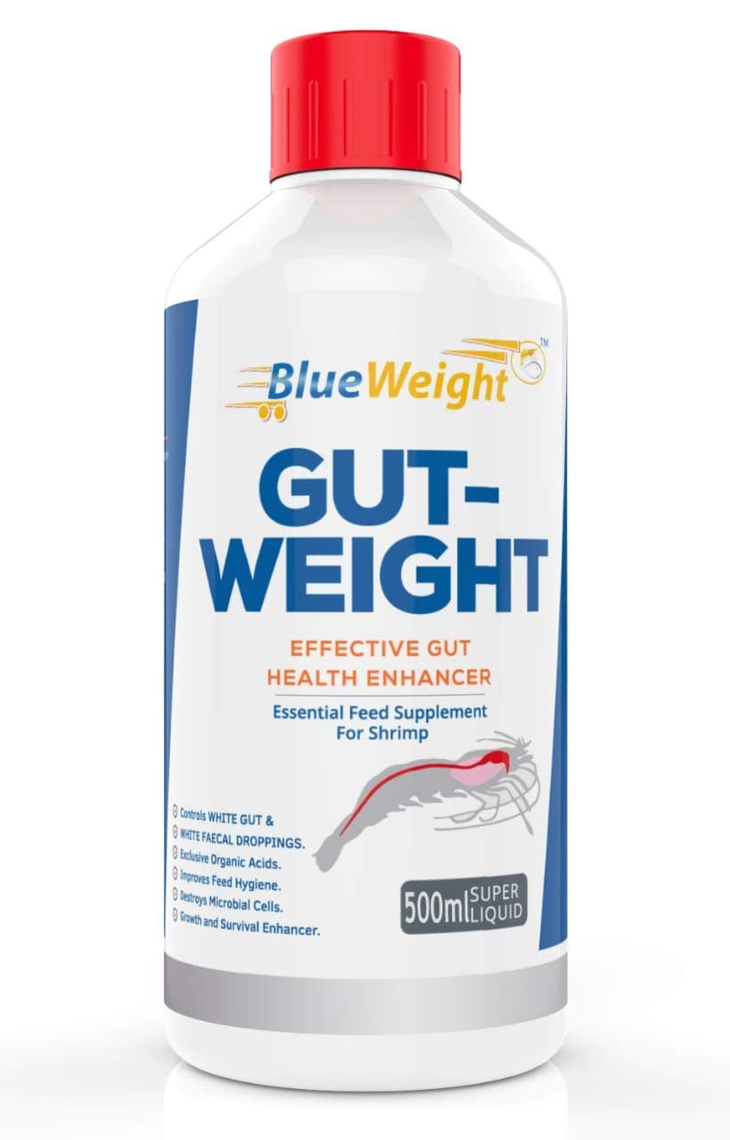 Solution for White Gut Disease - Gutweight 500ml - to Control White Gut Disease in Shrimp Culture.