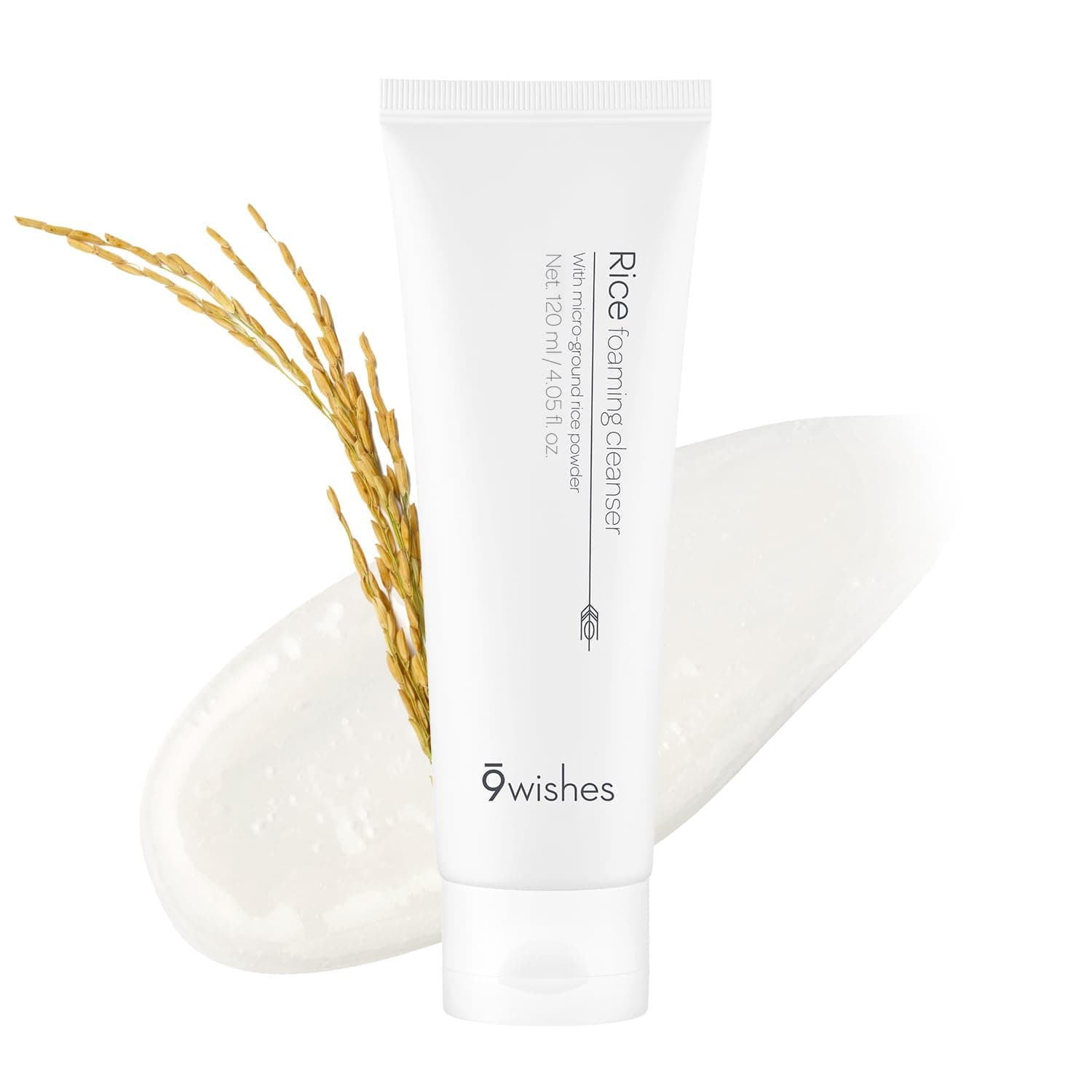 9Wishes, Rice Foaming Cleanser, 4 fl oz (120 ml)