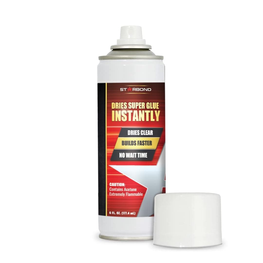 Starbond CA Glue Accelerator - Instantly Dries Super Glue (6 Ounce)