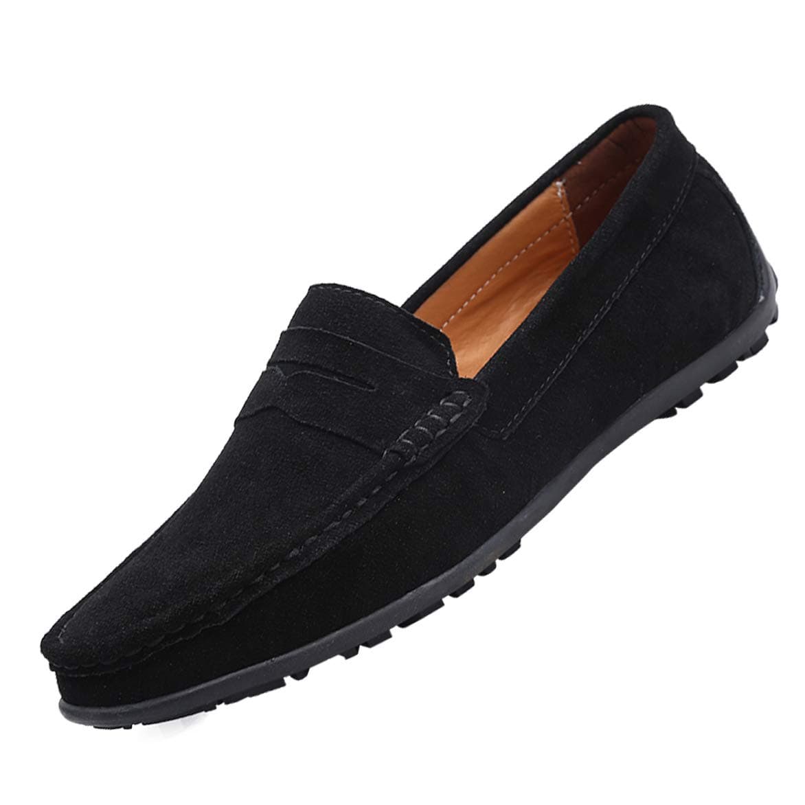 Men Loafers Leather Slip On Driving Shoes
