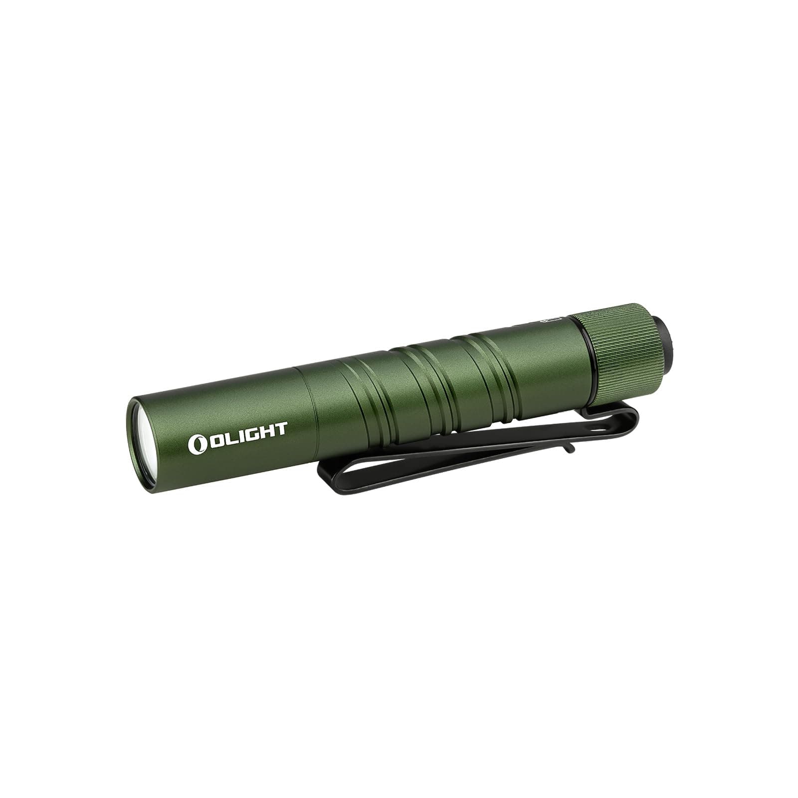 I3T 2 EOS Pocket EDC Flashlight, 200 Lumens Compact Bright Handheld Flashlights, Dual-Output Tail Switch Light with AAA Battery and Two-Way Pocket Clip for Camping and Hiking (OD Green)