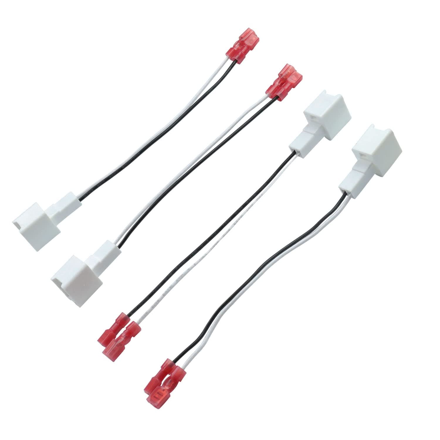 4Pcs Speaker Wire Harness Replacement for 2004-2021 Nissan Altima Titan Frontier Versa Xterra Pathfinder Speaker Connector, 2006-2018 Infiniti M35 Q40 G25 QX70 Car Door Speaker Adapter Plug White