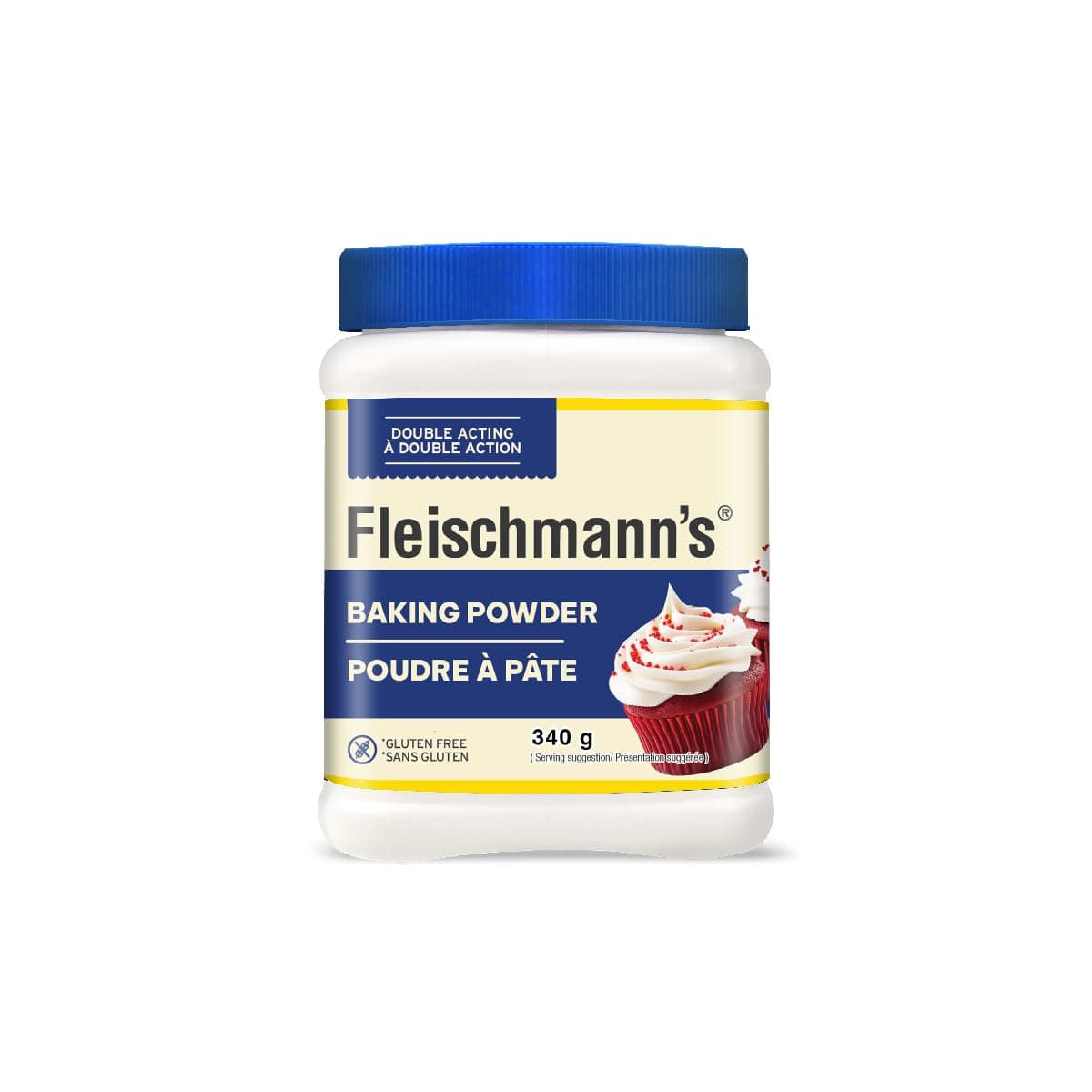 Fleischmann's Double Acting Baking Powder Gluten Free 340g {Imported from Canada}