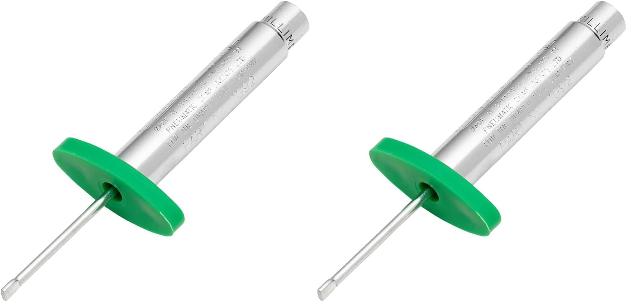 27298 Tyre Tread Depth Gauge, 1mm-26mm, Blue (Pack of 2)