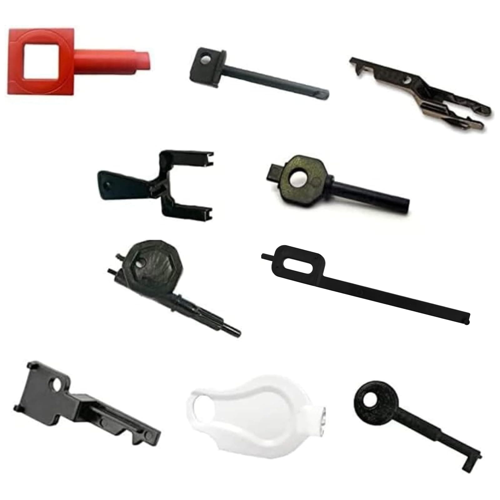 HowseHold Call Point Test Keys Pack of 10 - KAC, Fulleon, Gent, Apollo, Menvier, Fike, STI, CQR
