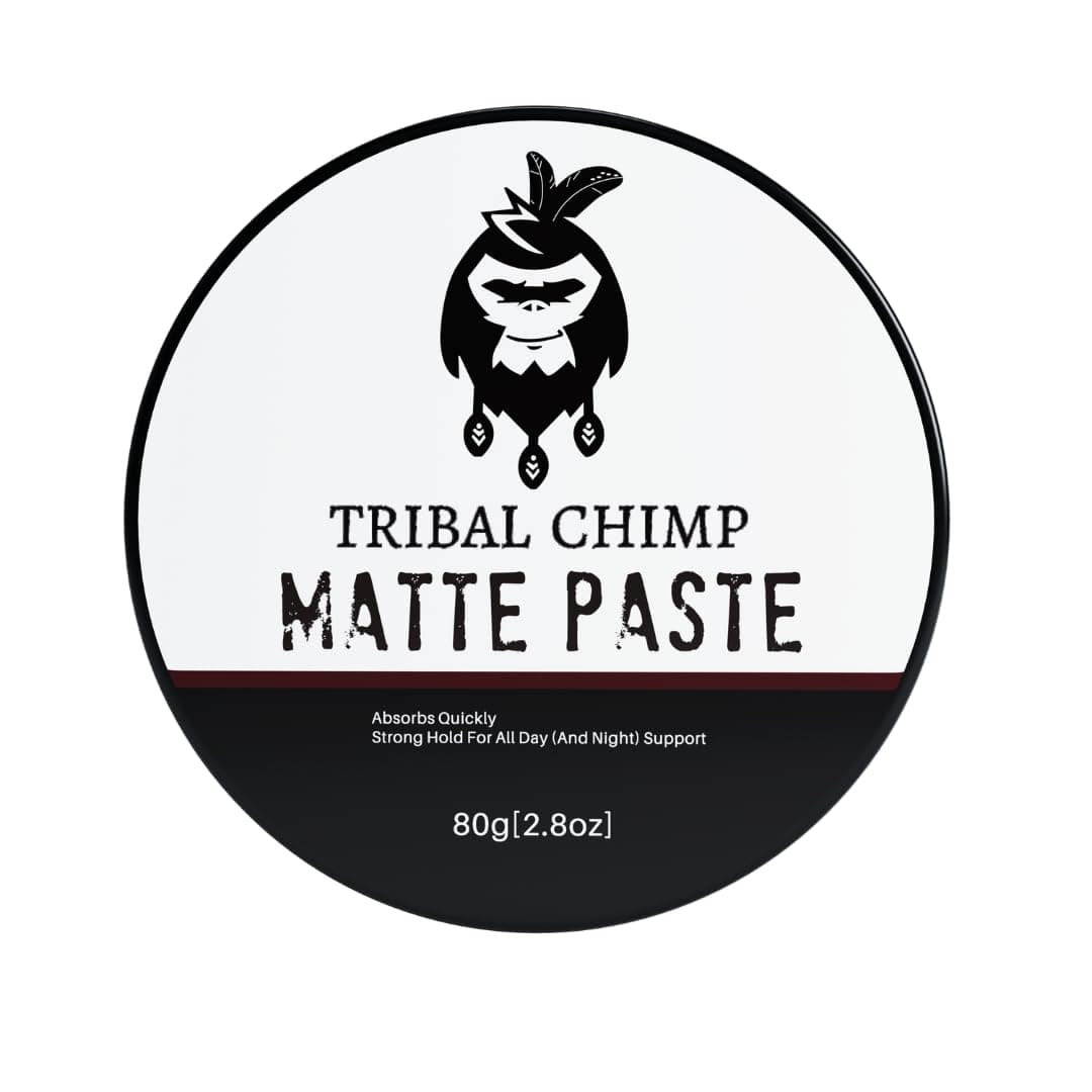 Tribal Chimp Matte Hair Styling Paste for Men – Medium to Strong Hold, Matte Finish, Easy to Apply & Wash Out – Styling Paste for All Hair Types, Texture & Volume Boost – 80g