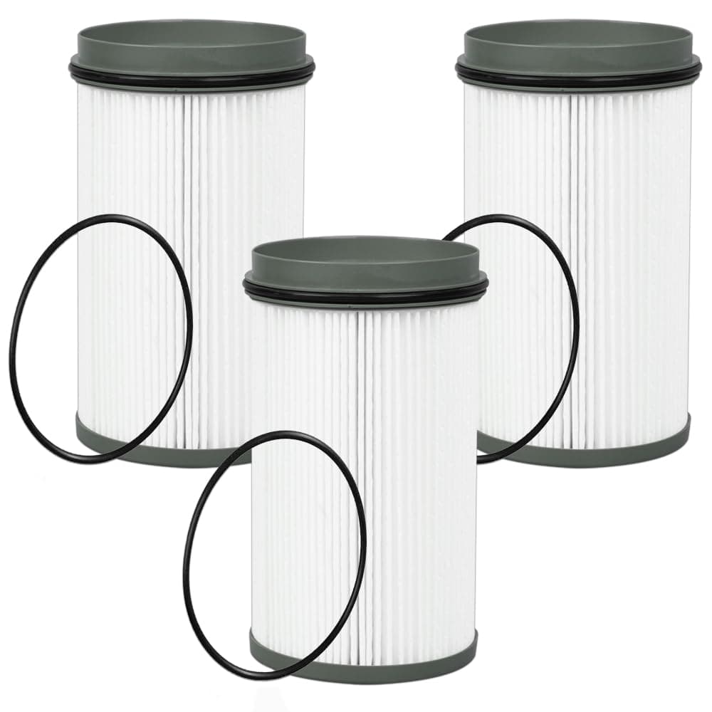 R61709 Fuel Filter Water Separator Element Compatible with DD13 DD15 DD16 Diesel Engine Replaces PF46235 FS20176 Fits for Detroit 03-40538-009 Housing(Set of 3)