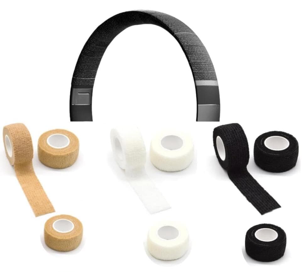 9 Pack On-Ear Headphones Headband Cover Protector Over-Ear Headphone Band Covers Protective Wrap for Wireless Headphones Bluetooth On-Ear Headset Kids Headphone Wired Gaming Headset