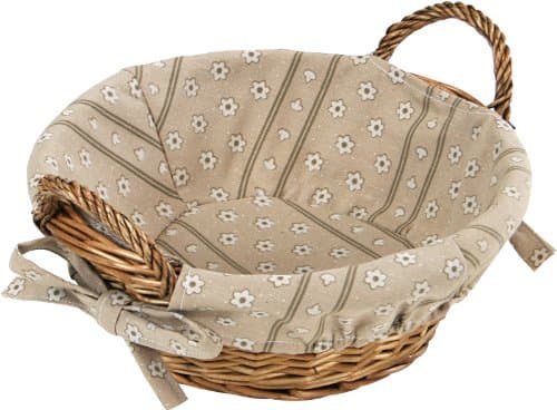 Kesper 17904 Bread Basket 12.2" x 9.45" x 5.51" of Willow, Brown