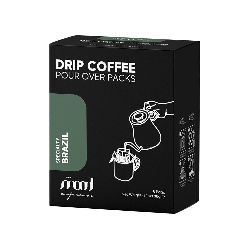 Medium Roast Drip Coffee, Specialty Brazil, 8 x 11g Sachets - Made in UAE