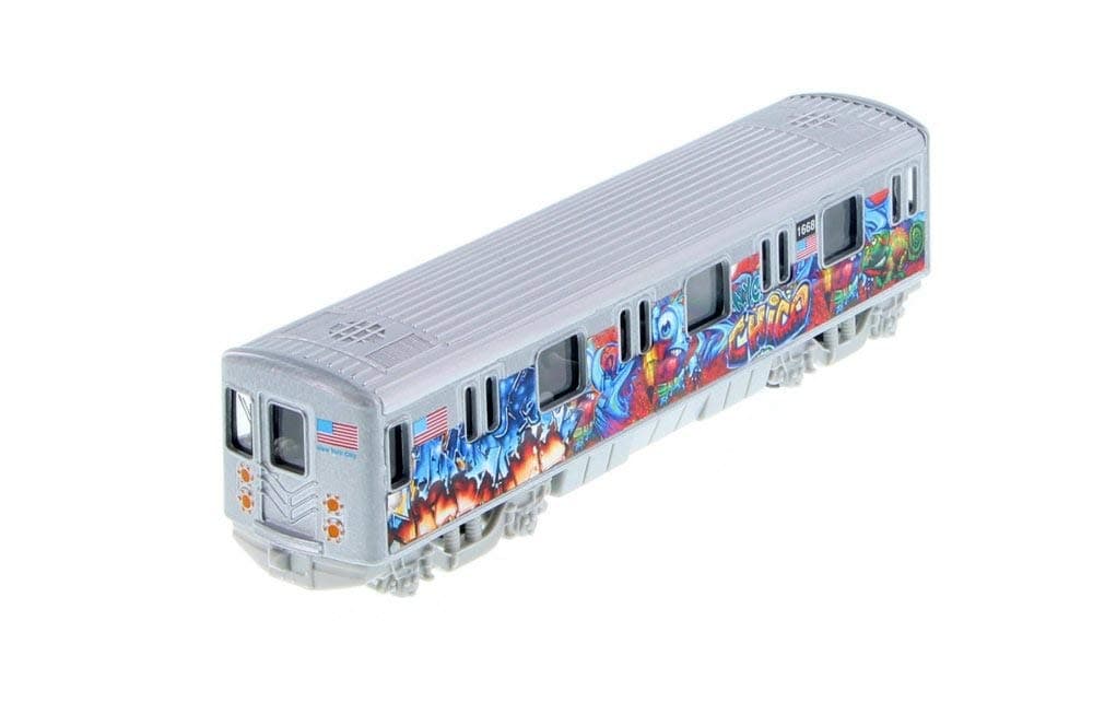 Metro Subway with Graffiti, Blue 2233DGF - 1/43 Scale Diecast Model Toy Car but NO Box
