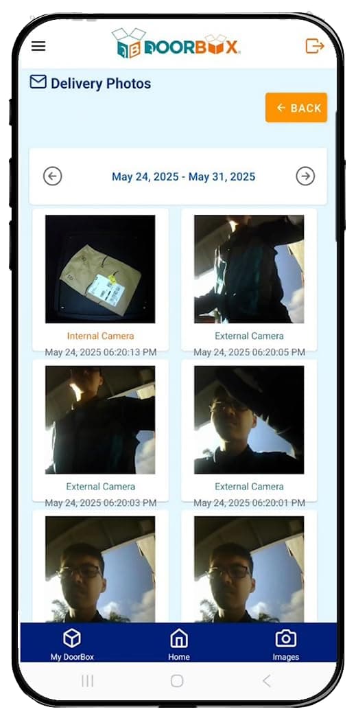 AI-Powered Smart DoorBox with Twin Cameras | First-Ever Image-Proof Delivery Box | Loud Alarm | Weather & Tamper Resistant | Temperature Monitored for Safe and Secure Package Storage