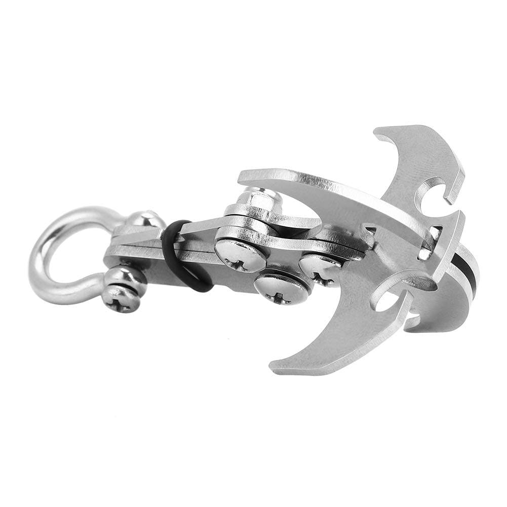 Alomejor Grappling Hook Foldable Climbing Claw Multifunctional Stainless Steel Hook for Outdoor Camping Hiking Tree Climbing
