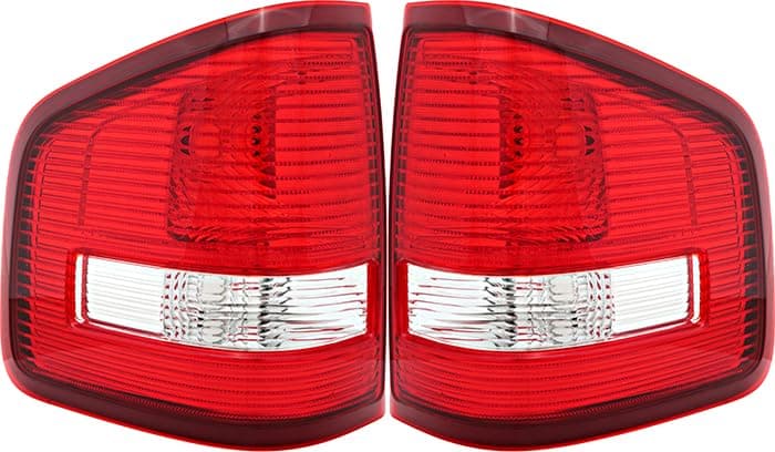 JP Auto Compatible with Ford Explorer Sport Trac Tail Lights Lamps Set 2007 2008 2009 2010 Driver and Passenger Side