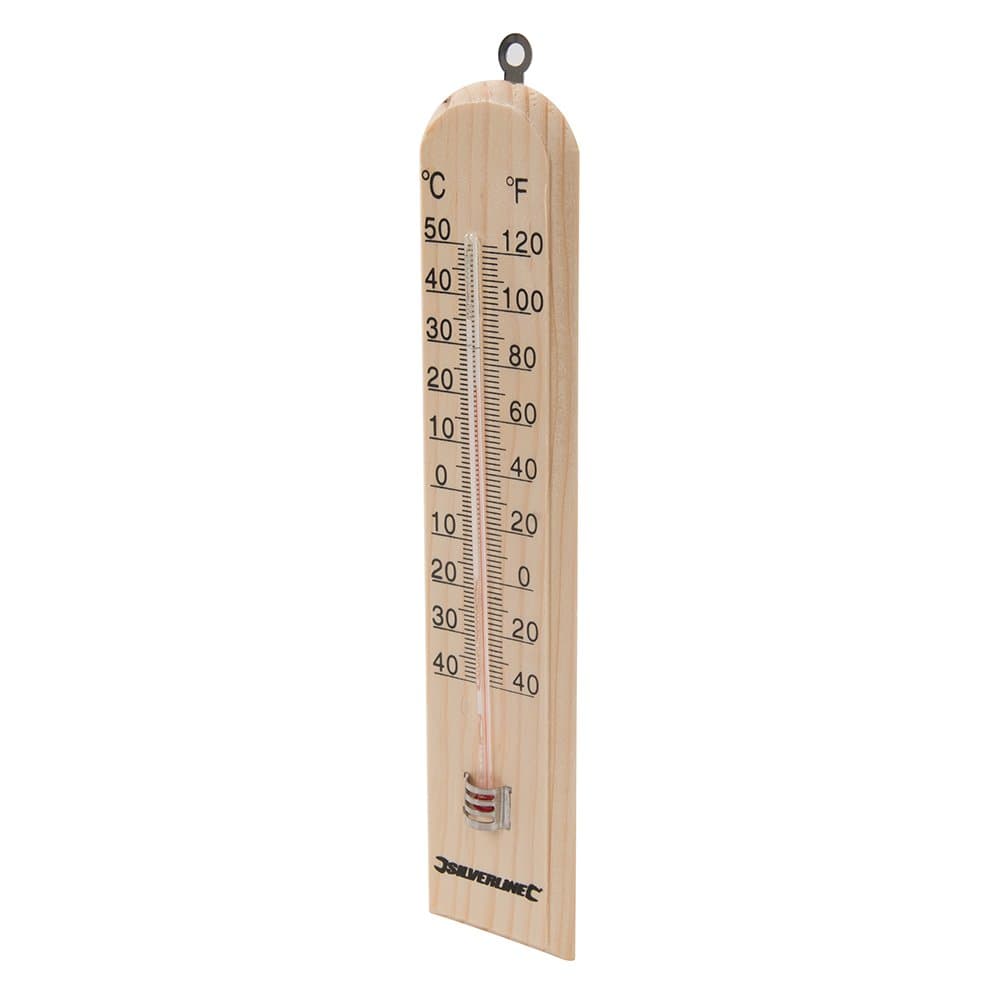 Silverline 490745 Small Wooden Thermometer