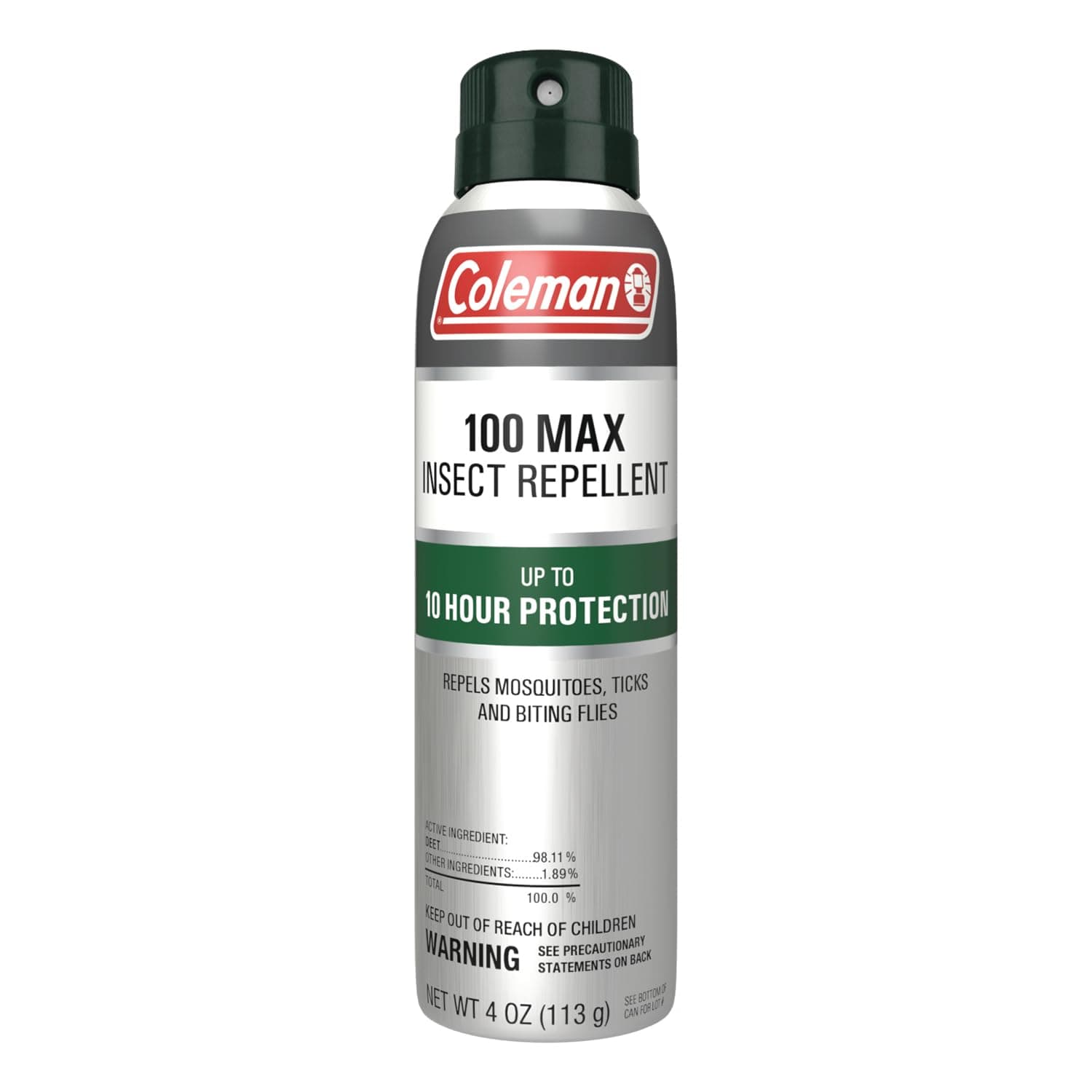 Coleman 100 Max 100% DEET Insect Repellent Spray - 4 oz