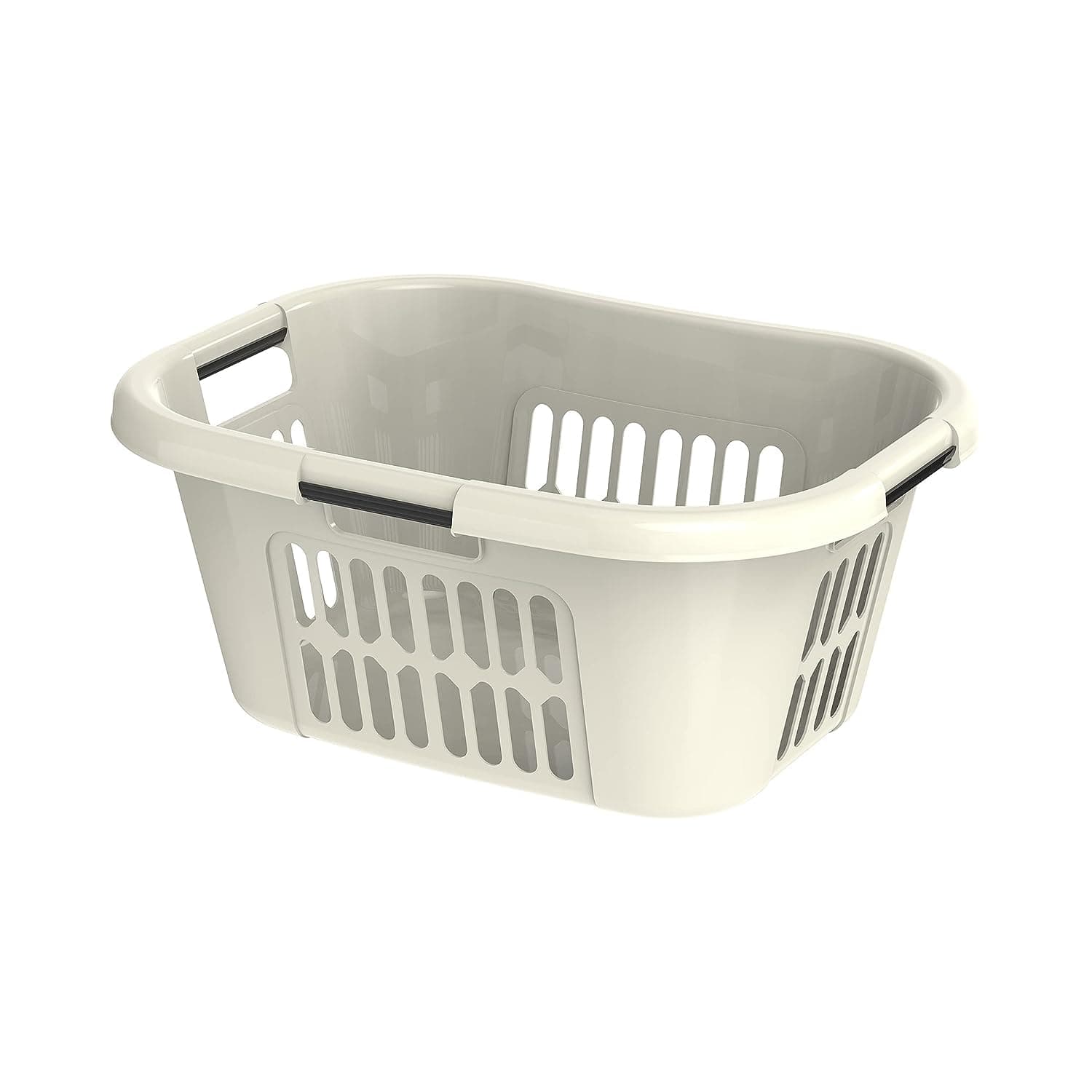 Cosmoplast 40L Oval Laundry Basket, Off White