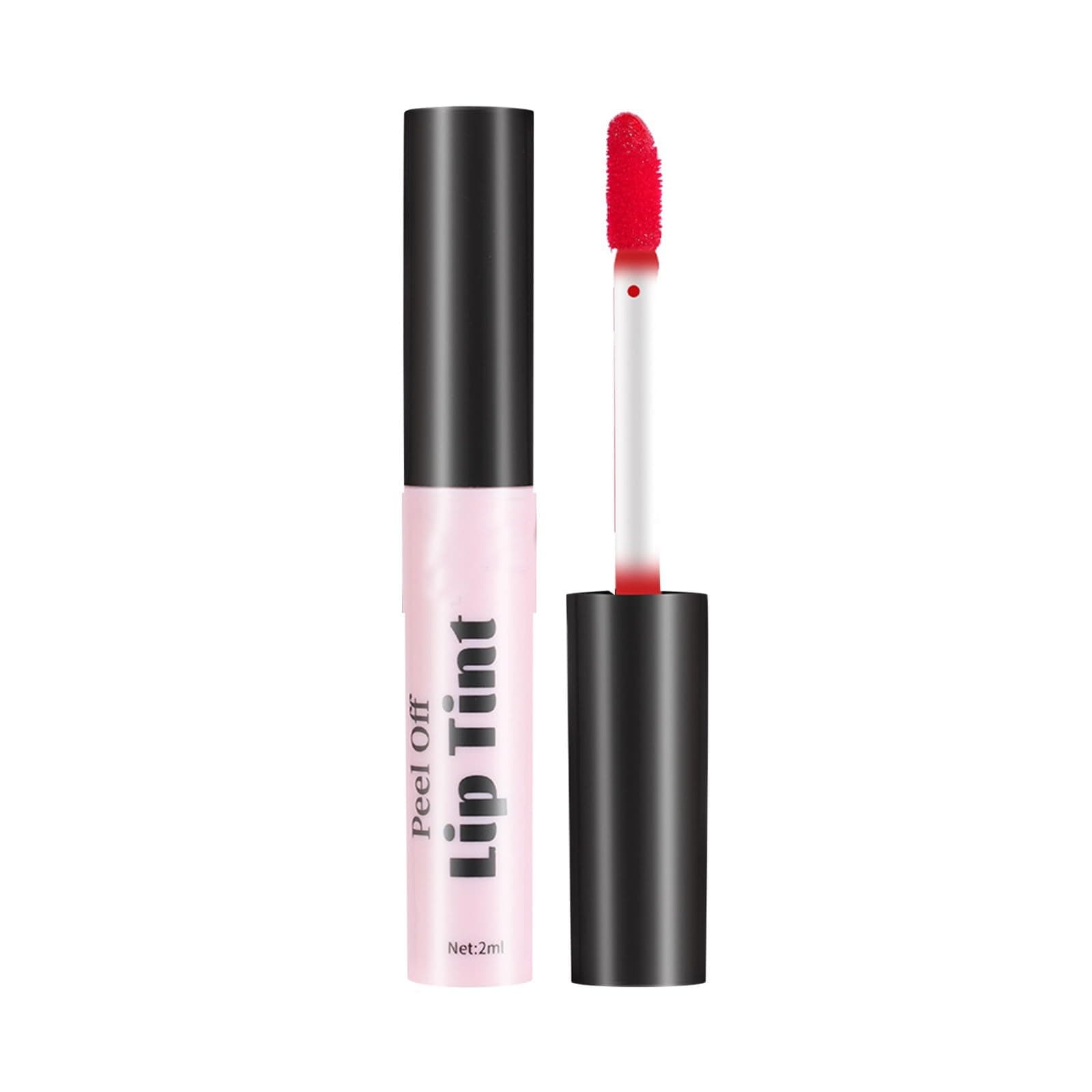 Peel Off Lip Stain Long-lasting Lip Gloss Non Stick Cup Liquid Lipstick Lip Gloss Lip Liner Stain Peel Off (03, One Size)