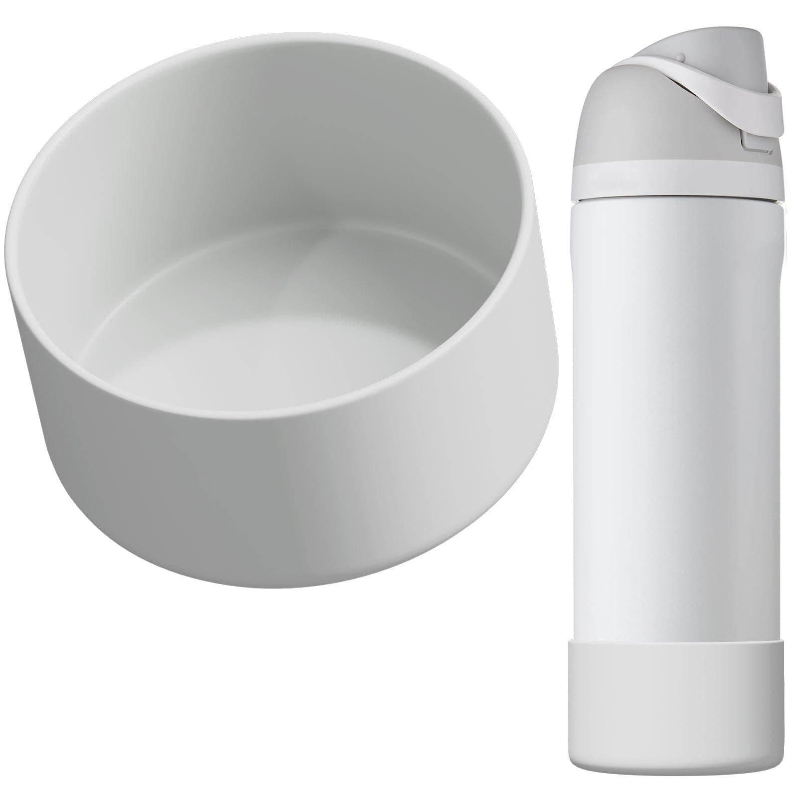 Affute Silicone Boot for Owala Water Bottle 24 oz, Anti-Slip Protective Sleeve for FreeSip/Twist/Flip Water Bottles, BPA Free, Bottom Bumper Cover Protects Water Bottles from Scratches (Pink)