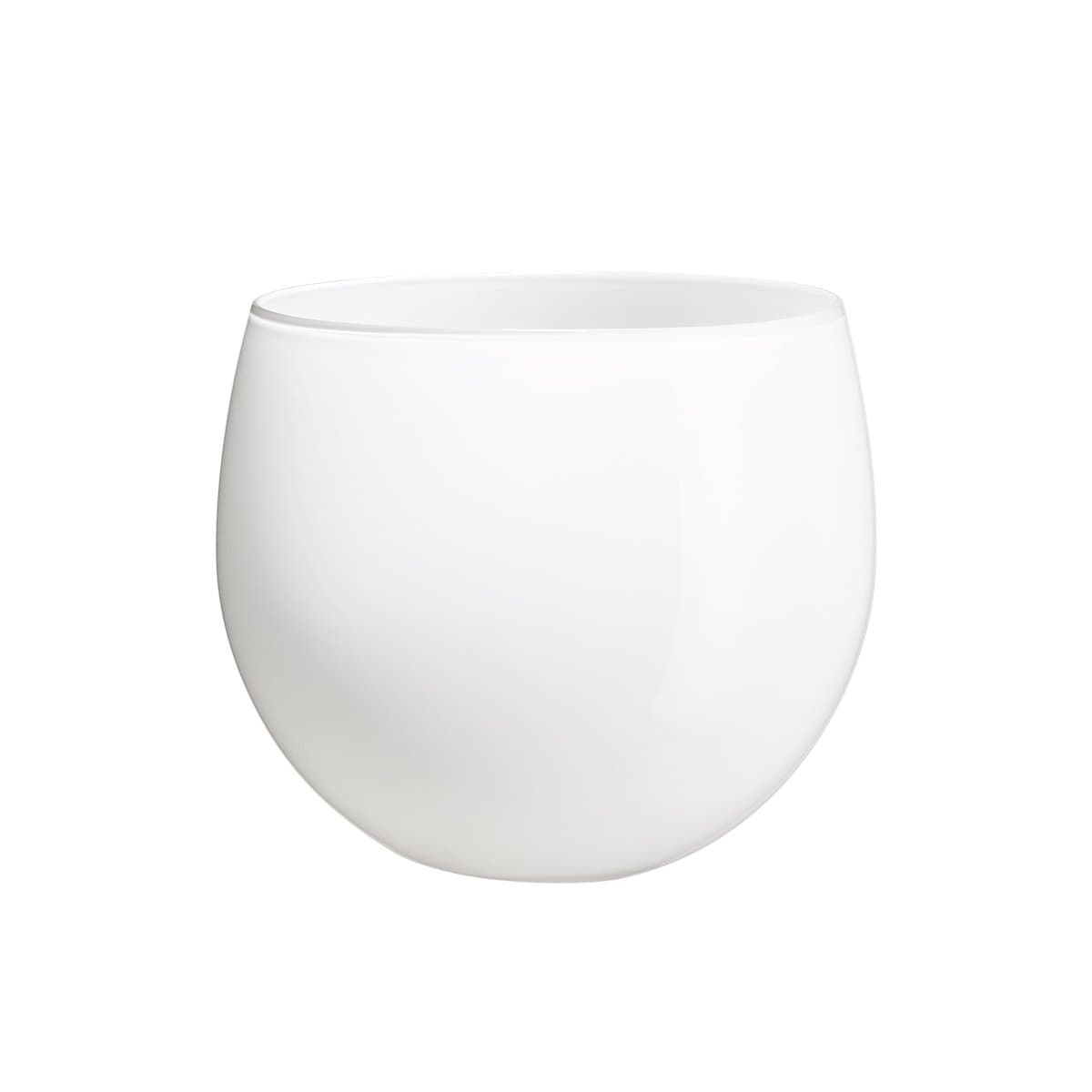 Holmegaard Vase 18x17.8x15.9 Bianco