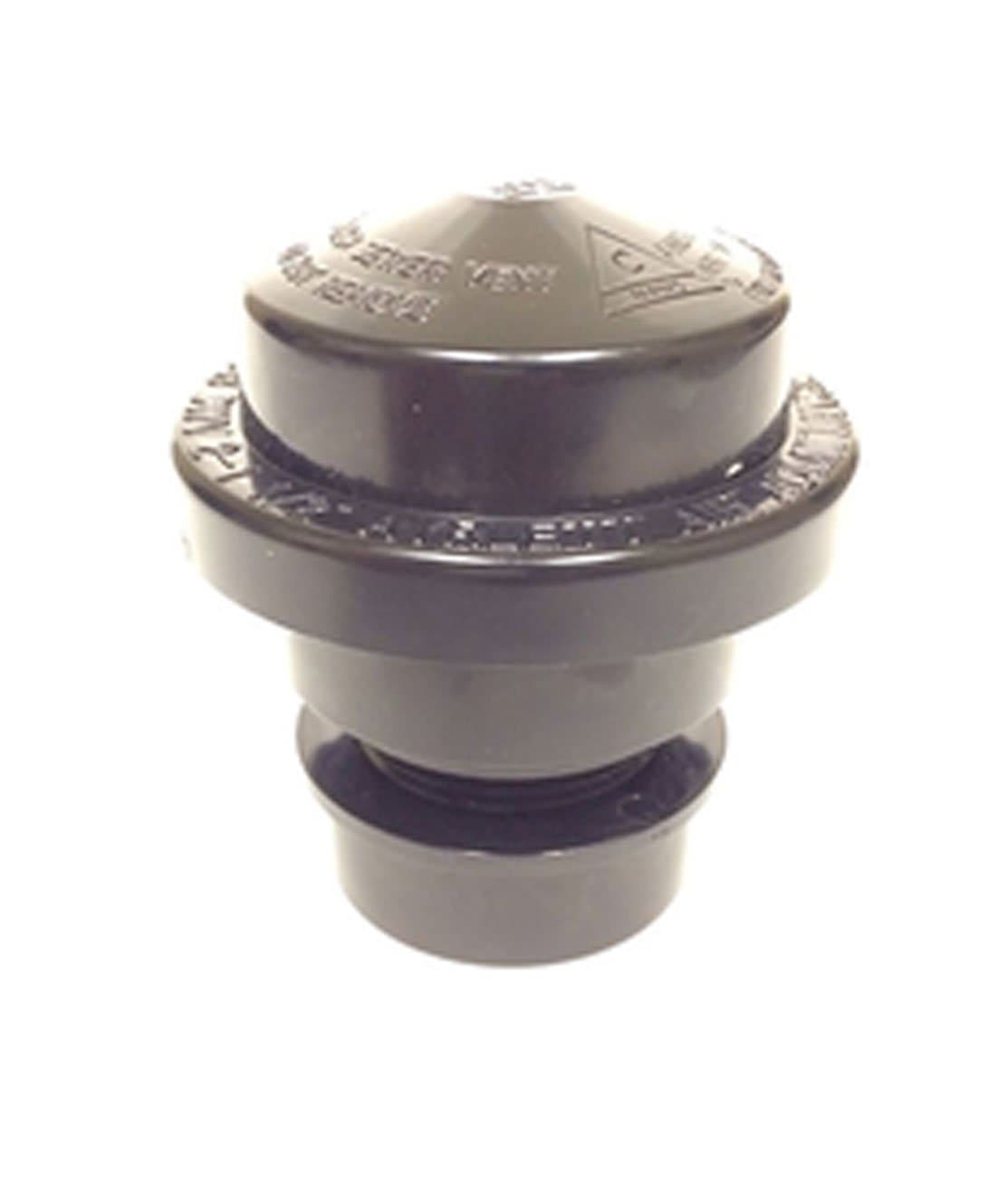 A55 Air Admittance Valve 20 DFU with ABS Solvent Weld Configuration, 2"-1-1/2", Black