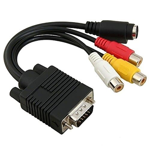 Generic RCA Audio Video to S Video Port Cable